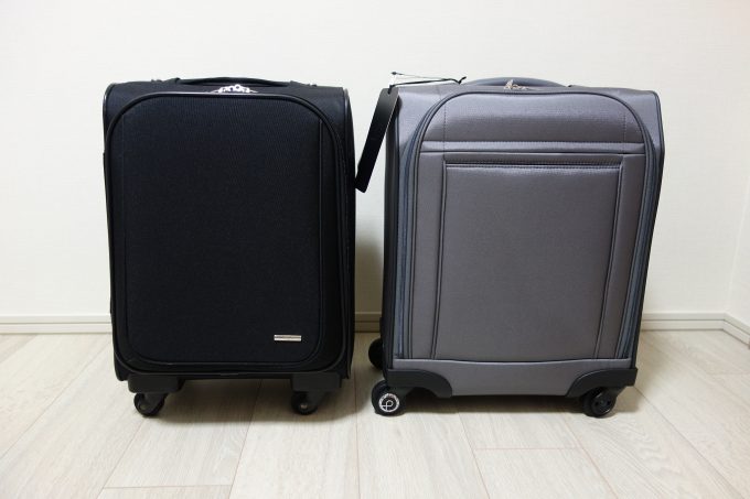 エースプロテカ　マックスパスソフトと一般スーツケースの比較