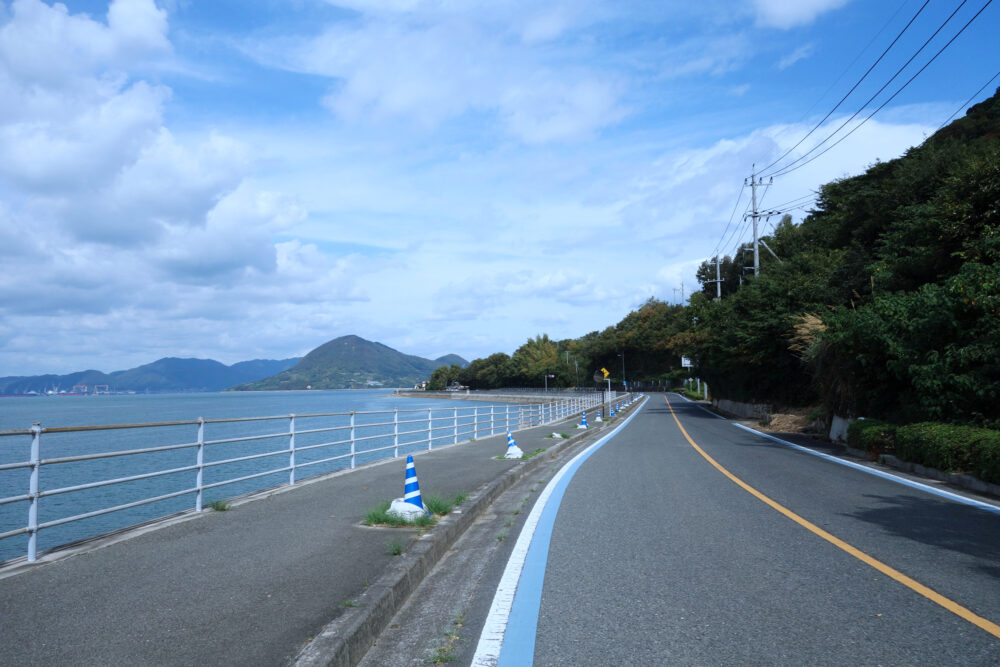 しまなみ海道生口島の道路